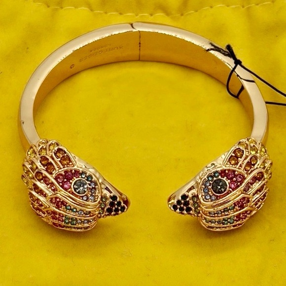 KURT GEIGER Eagle- Gold and Multicolor Embellished -Bracelet - NWT - Picture 2 of 7